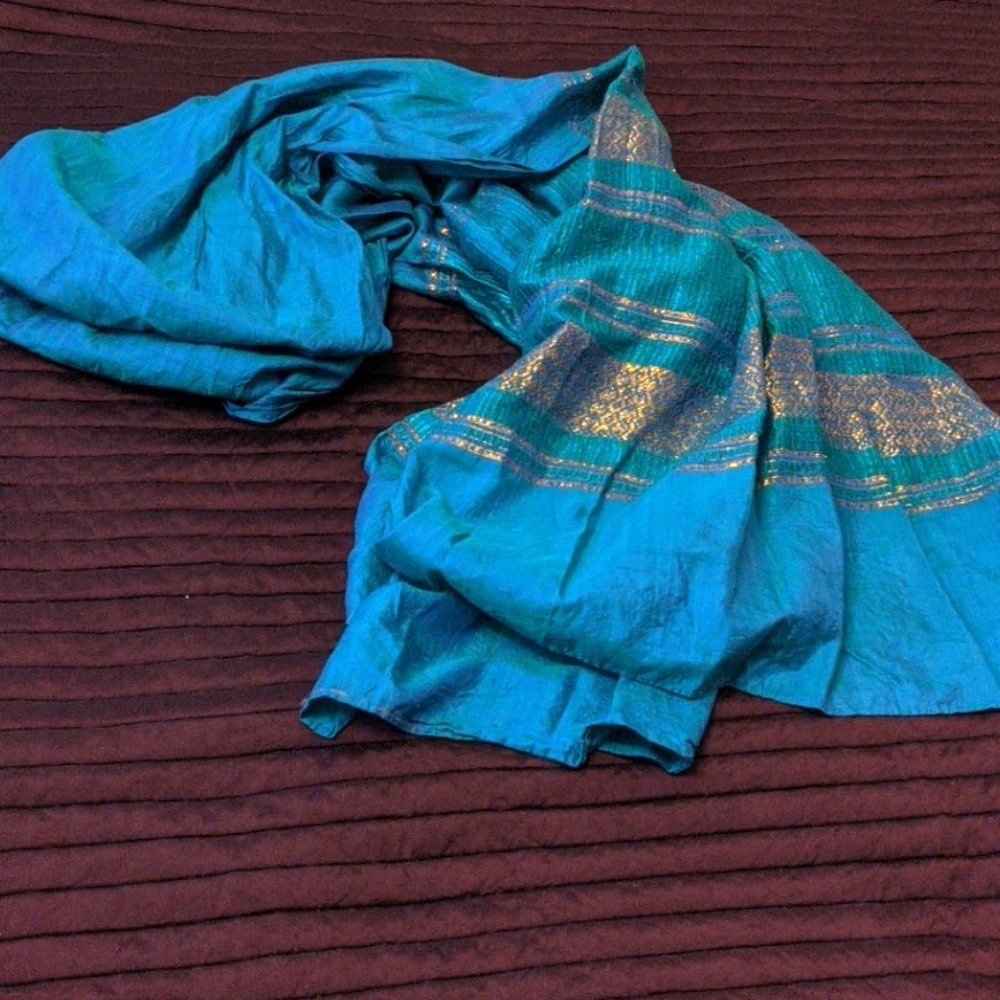 Silk long wrap